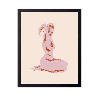 Nude Arms Folded Over Her Head