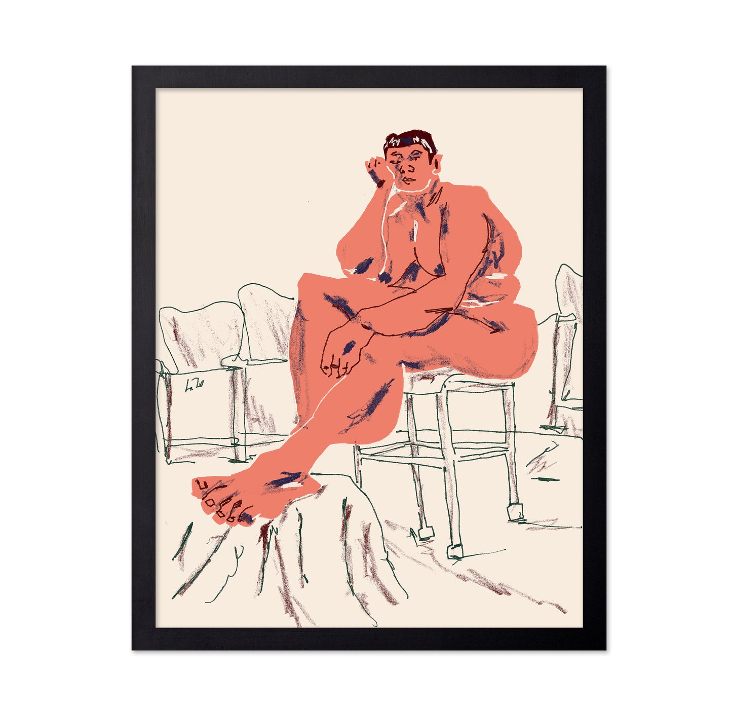 Nude Seated In A Chair
