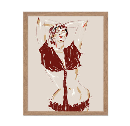 Portrait Of A Model Beige