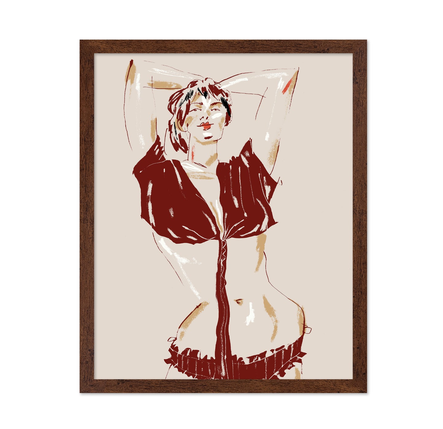 Portrait Of A Model Beige