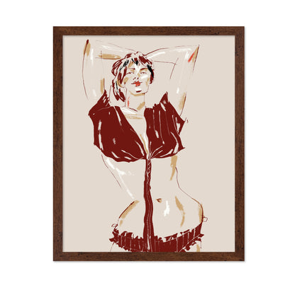 Portrait Of A Model Beige