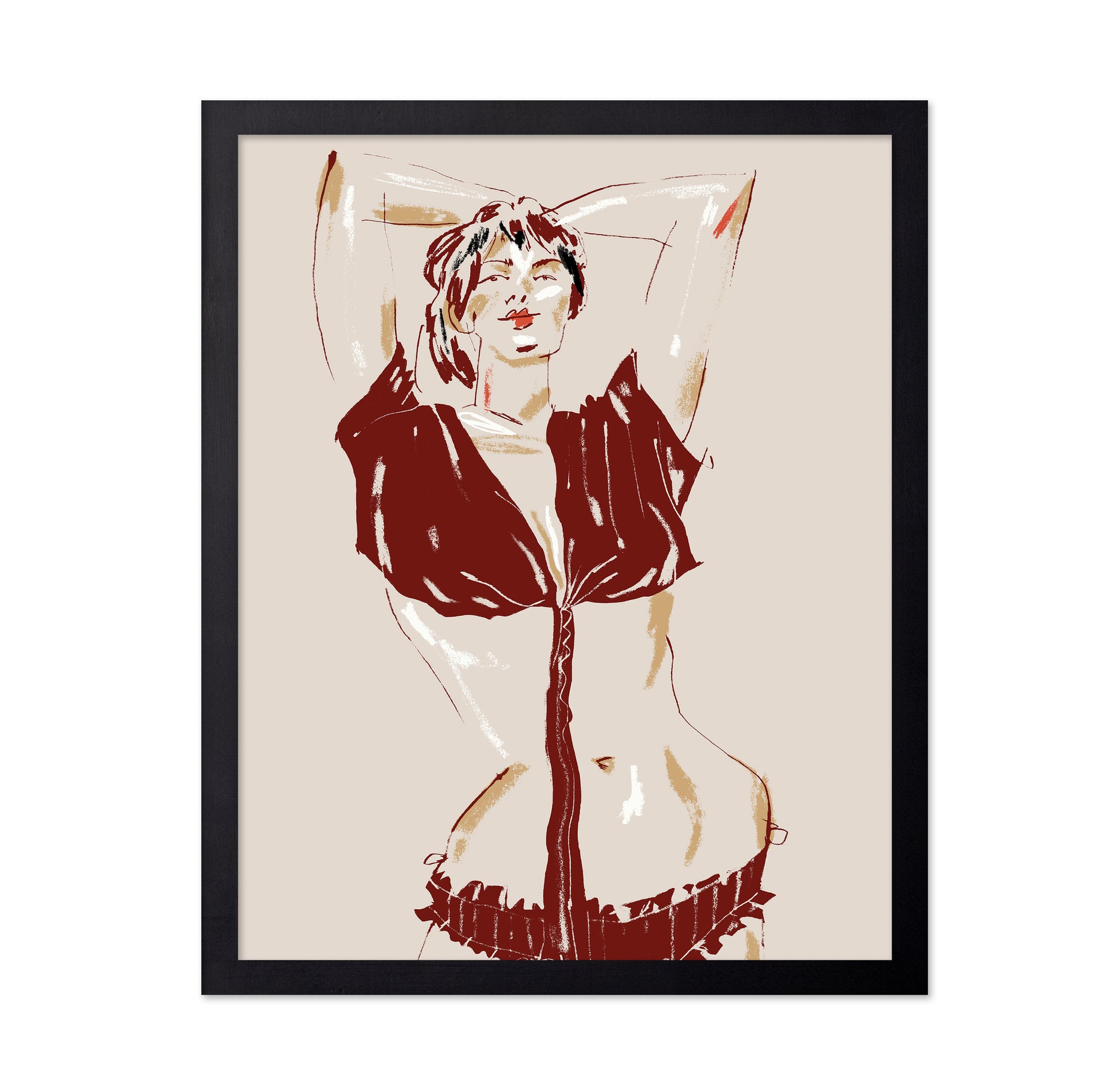 Portrait Of A Model Beige