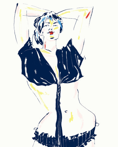 Portrait Of A Model White
