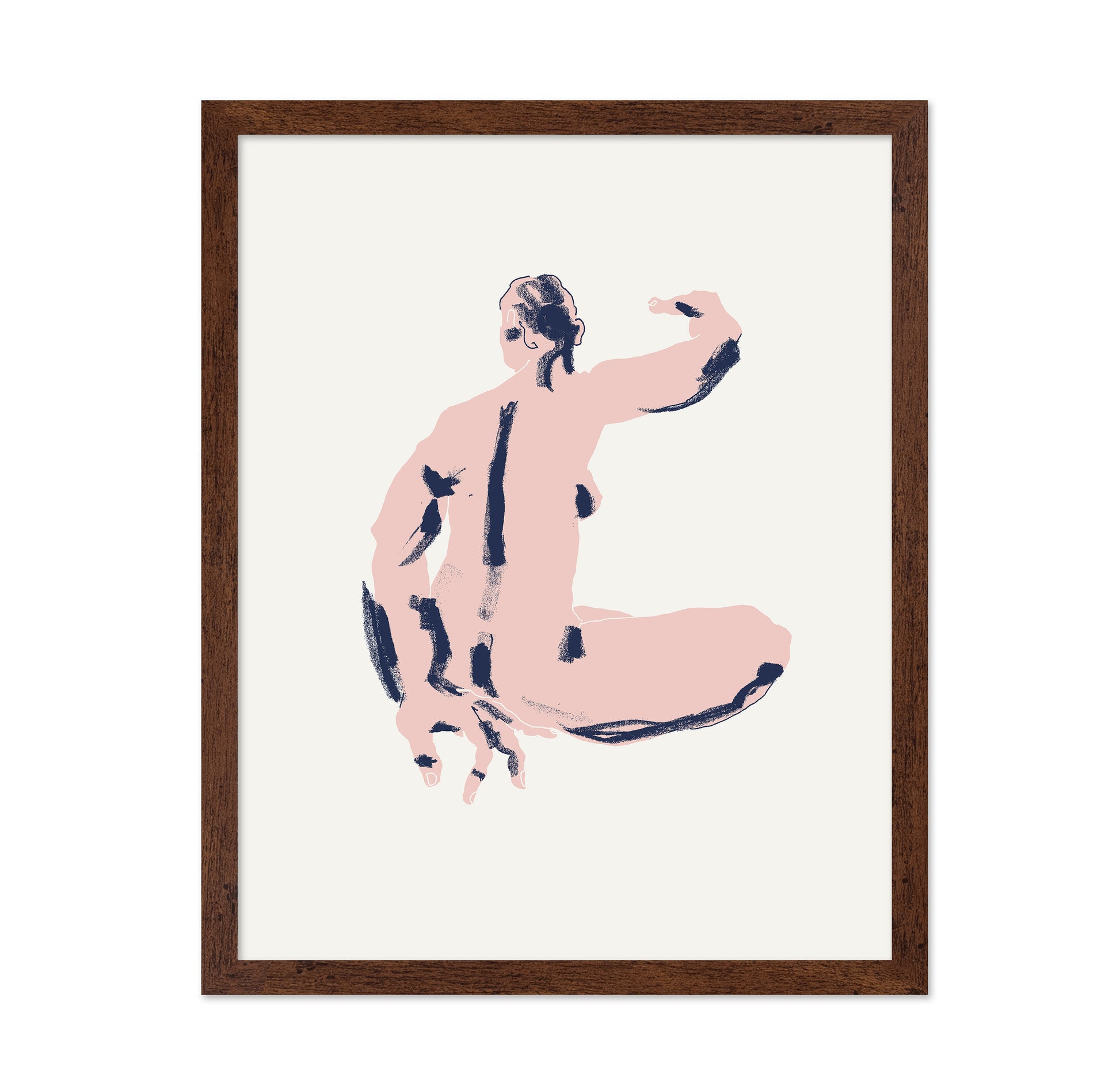 Seated Nude Back View