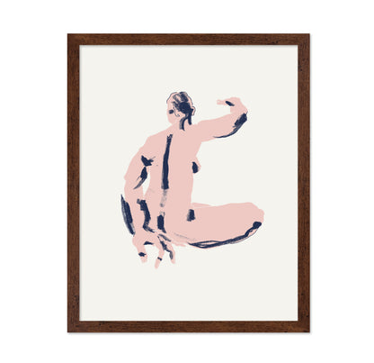 Seated Nude Back View