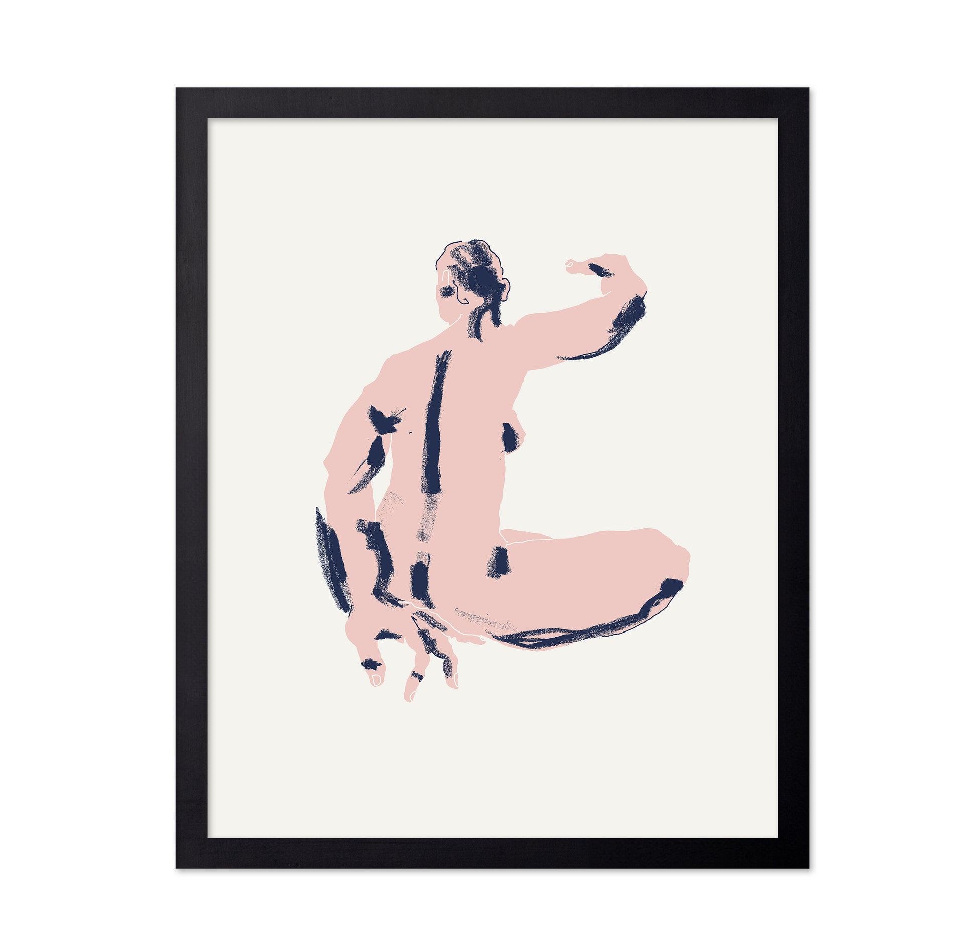 Seated Nude Back View