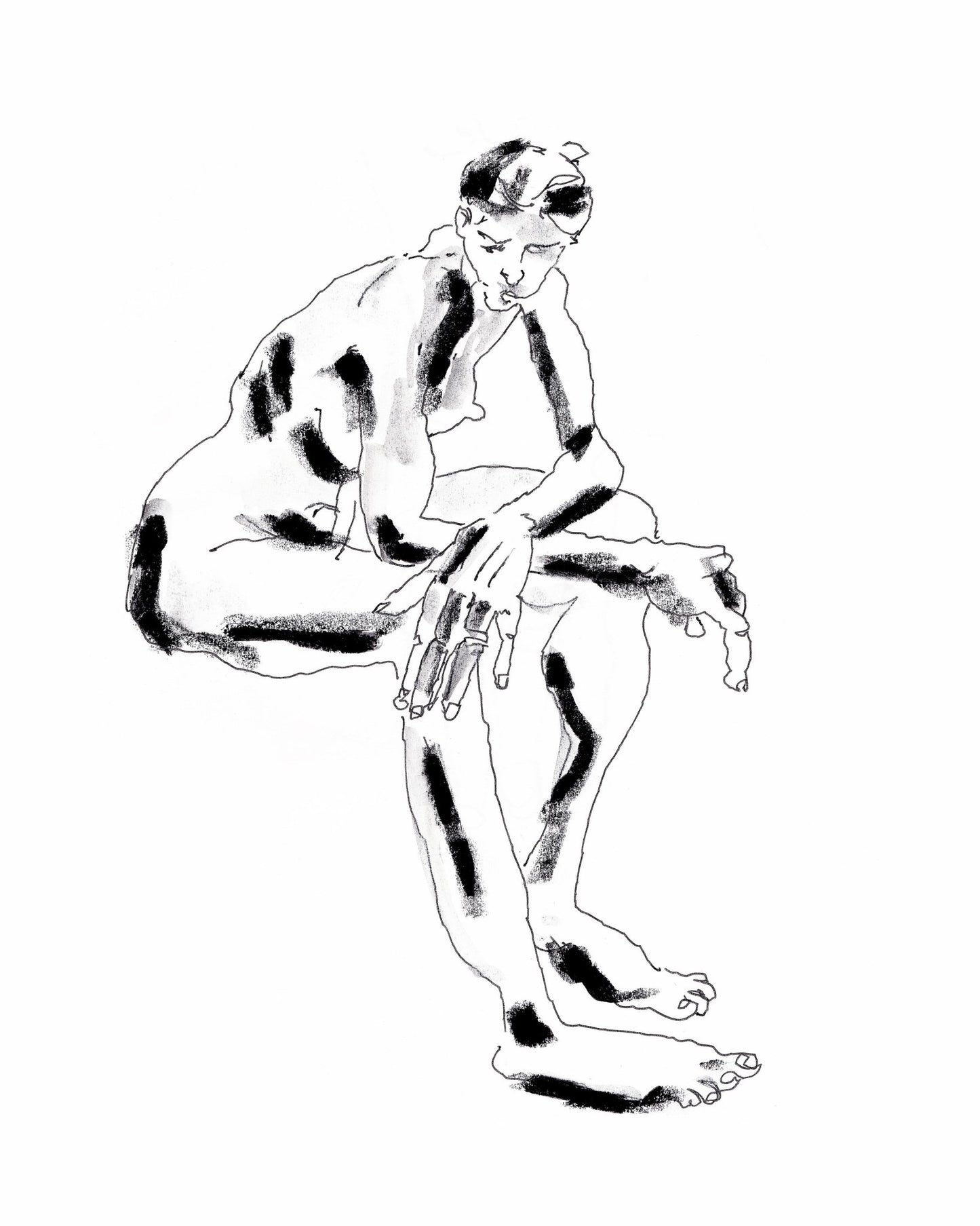 Seated Nude With Crossed Arms