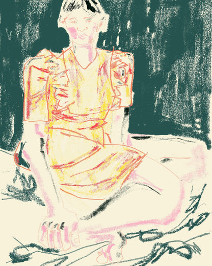 The Girl In Orange Dress