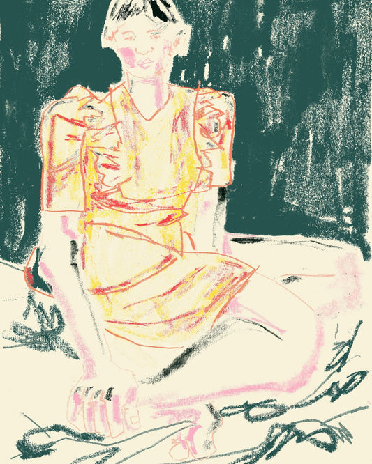 The Girl In Orange Dress