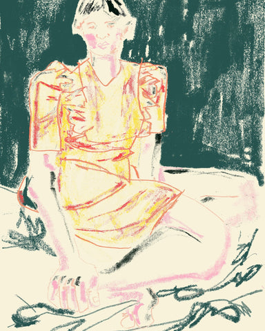 The Girl In Orange Dress
