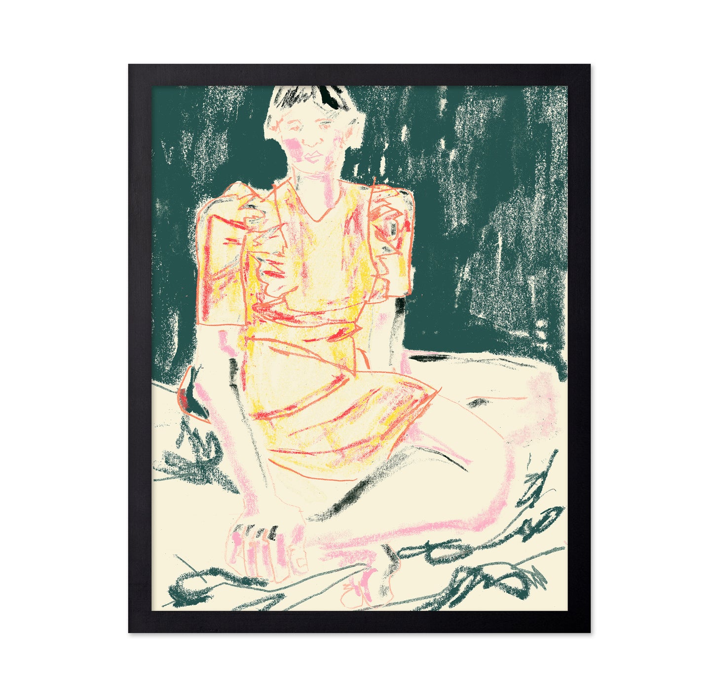 The Girl In Orange Dress