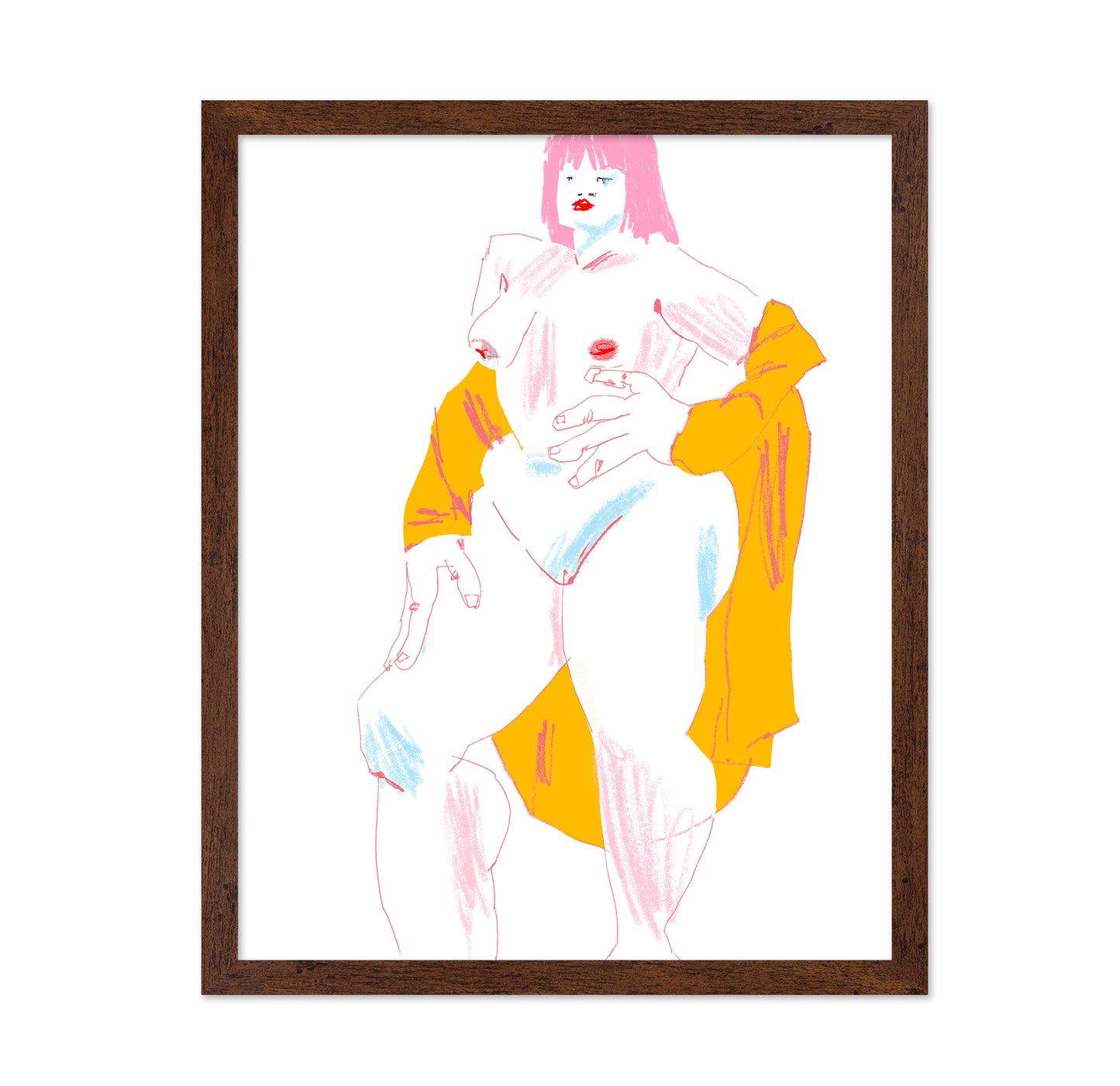 White And Yellow Nude