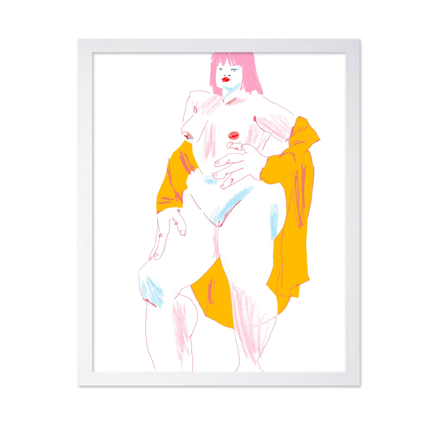 White And Yellow Nude