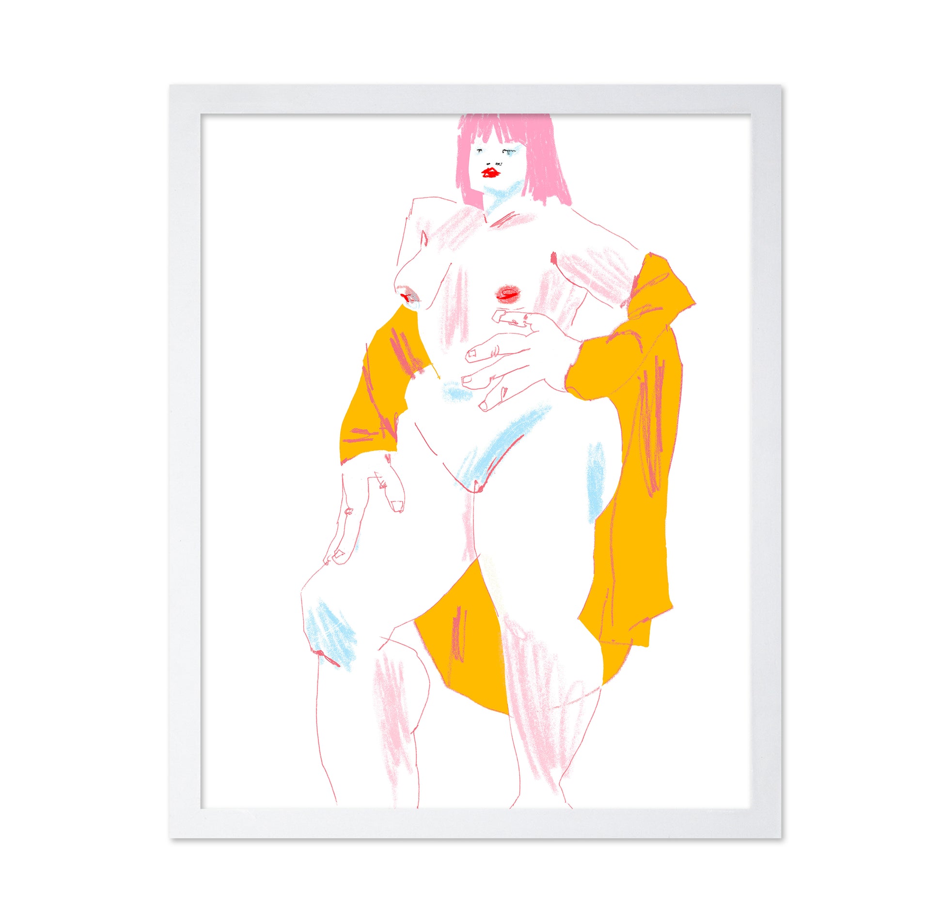 White And Yellow Nude