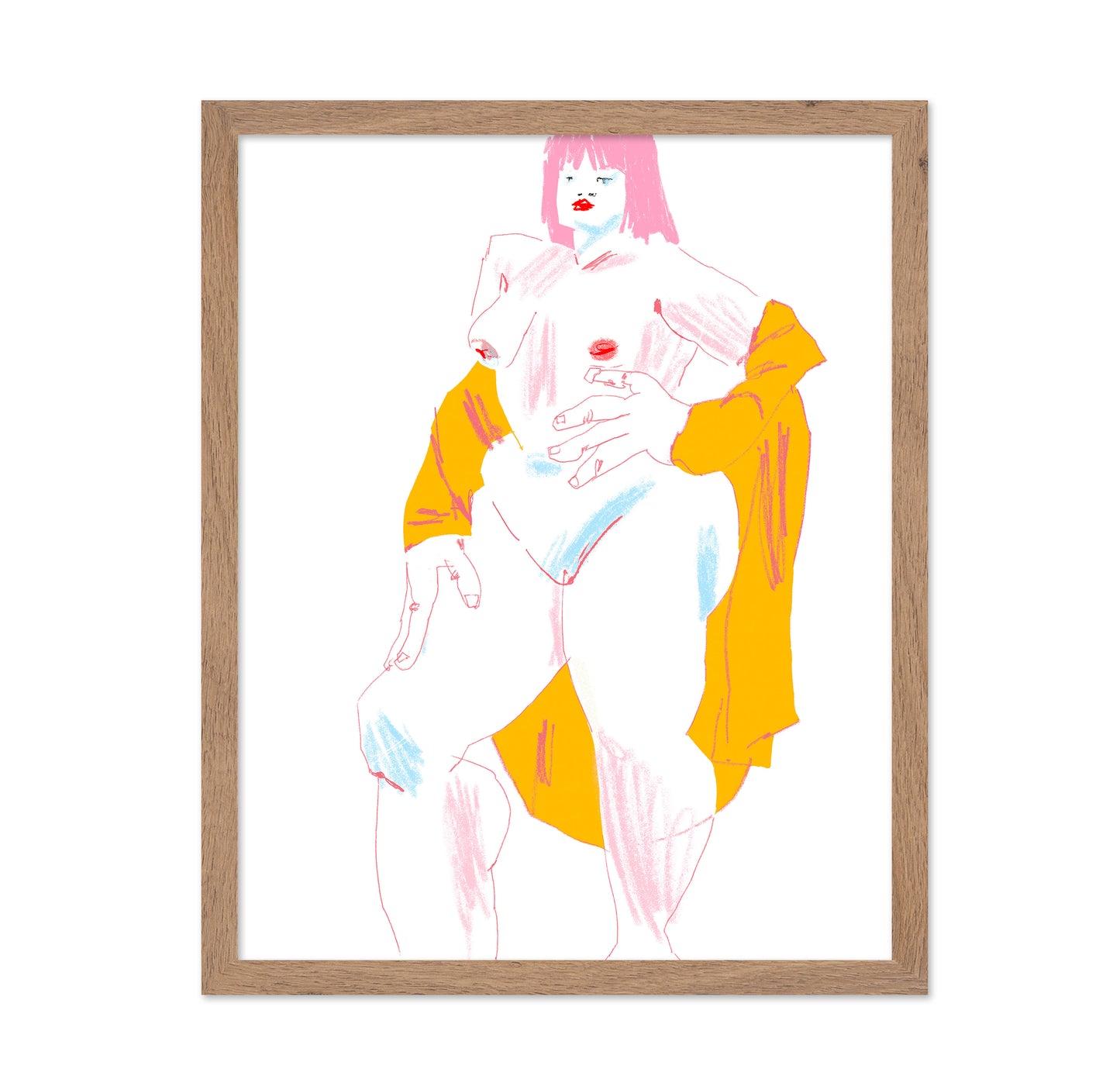 White And Yellow Nude