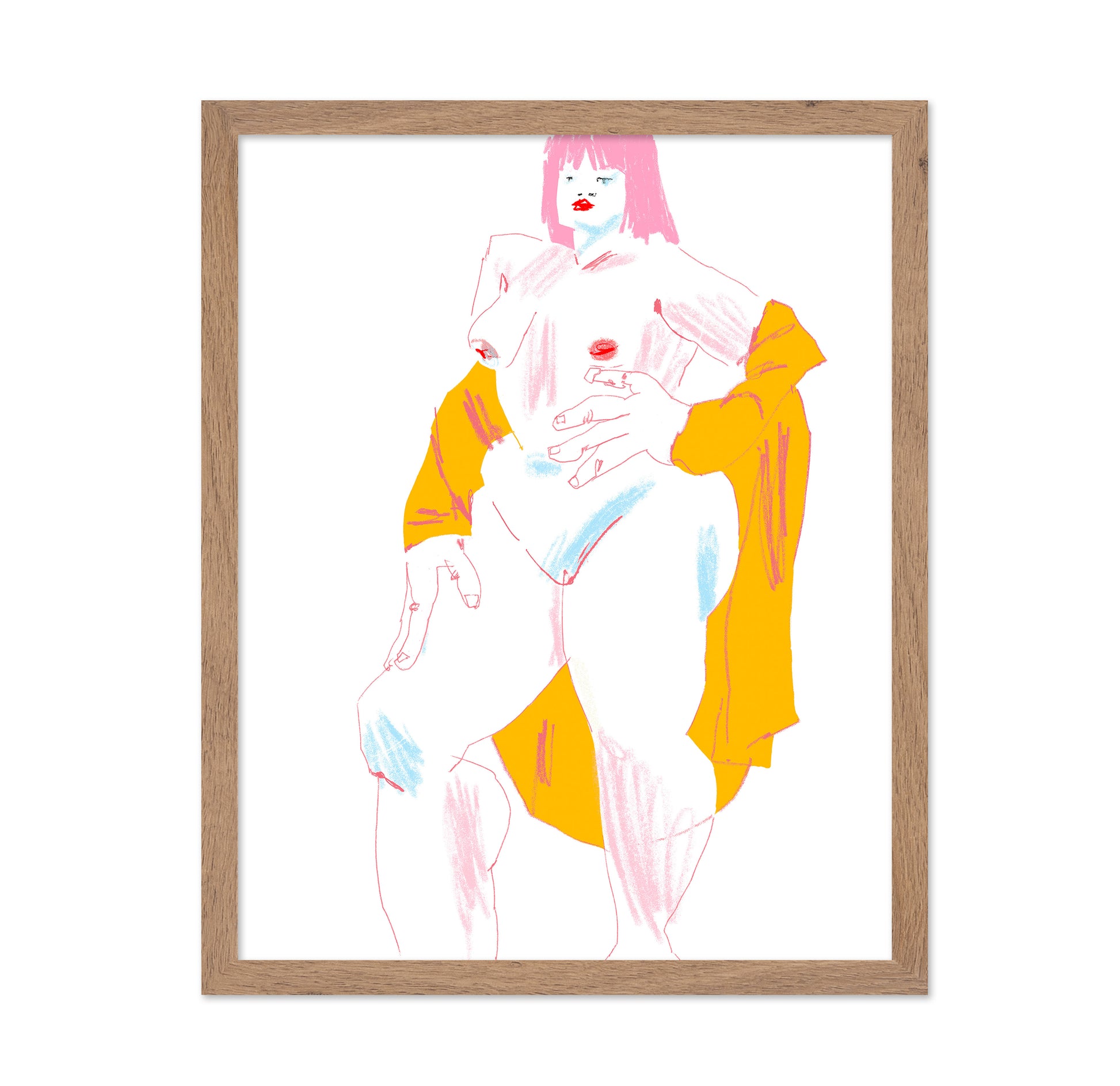 White And Yellow Nude