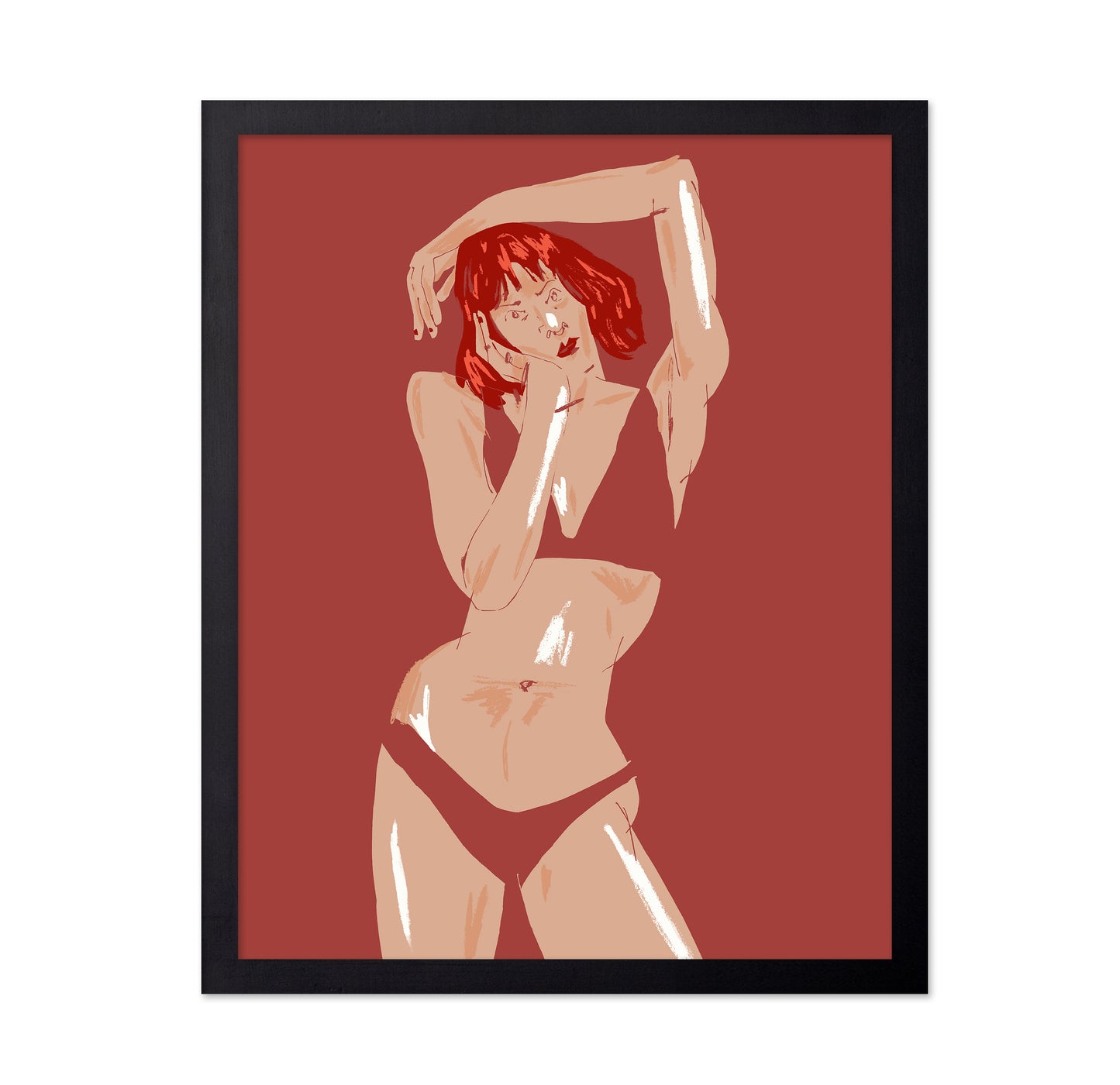 Young Girl In Underwear