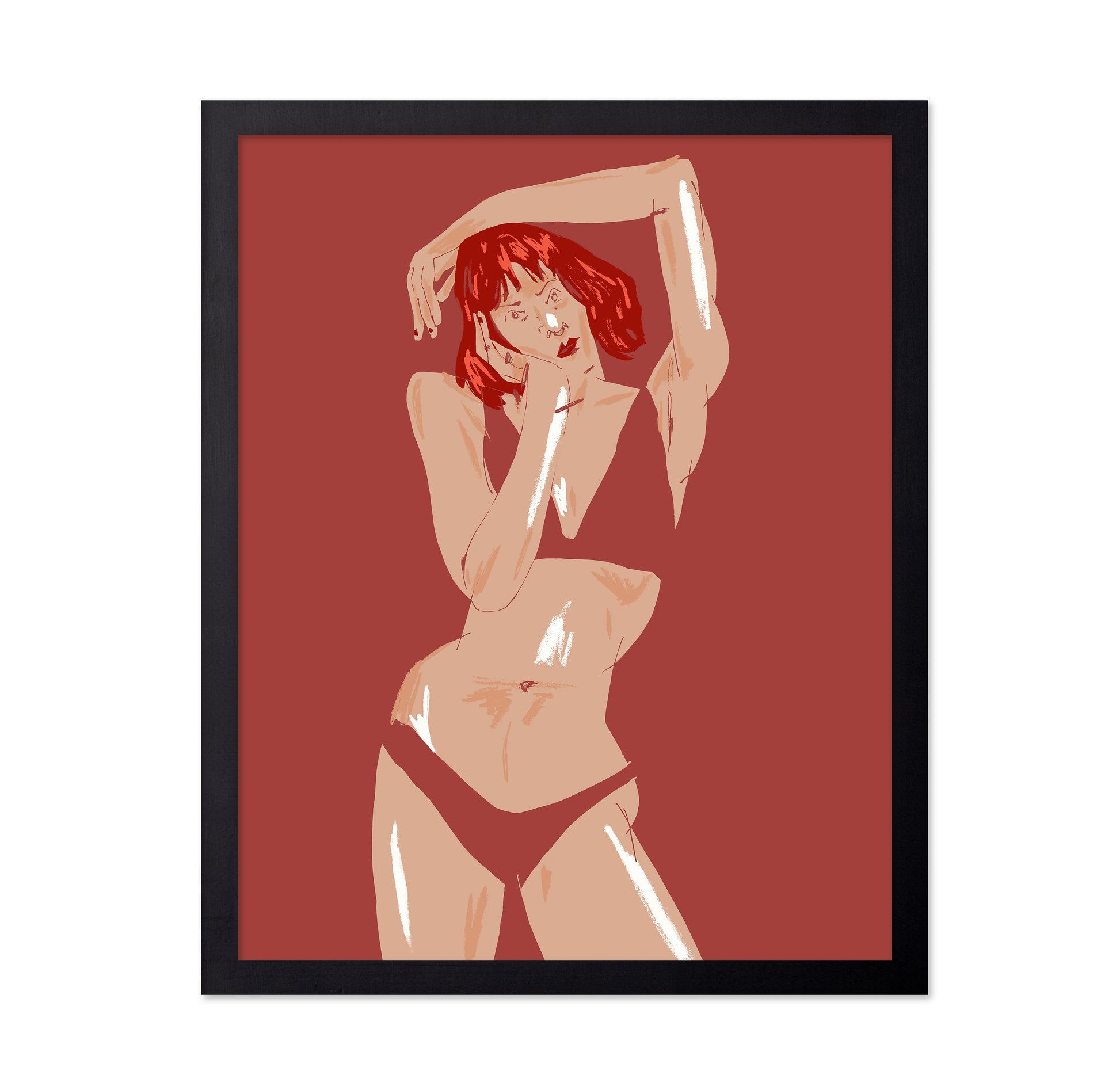 Young Girl In Underwear
