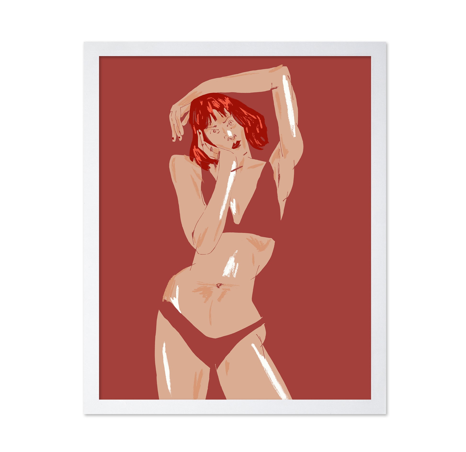 Young Girl In Underwear