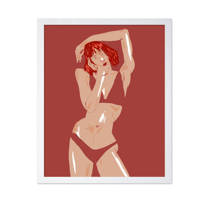 Young Girl In Underwear