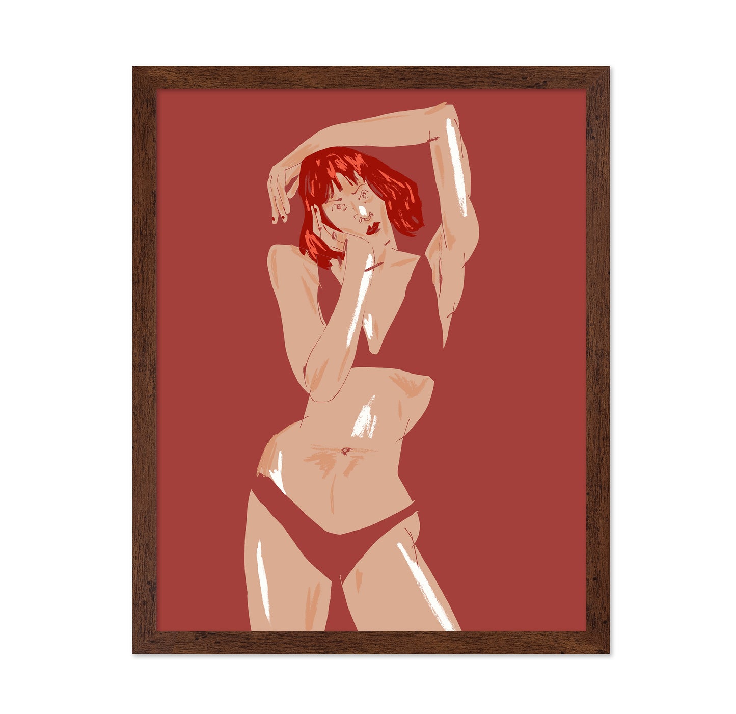 Young Girl In Underwear