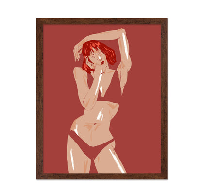 Young Girl In Underwear