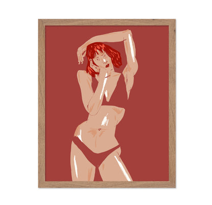 Young Girl In Underwear
