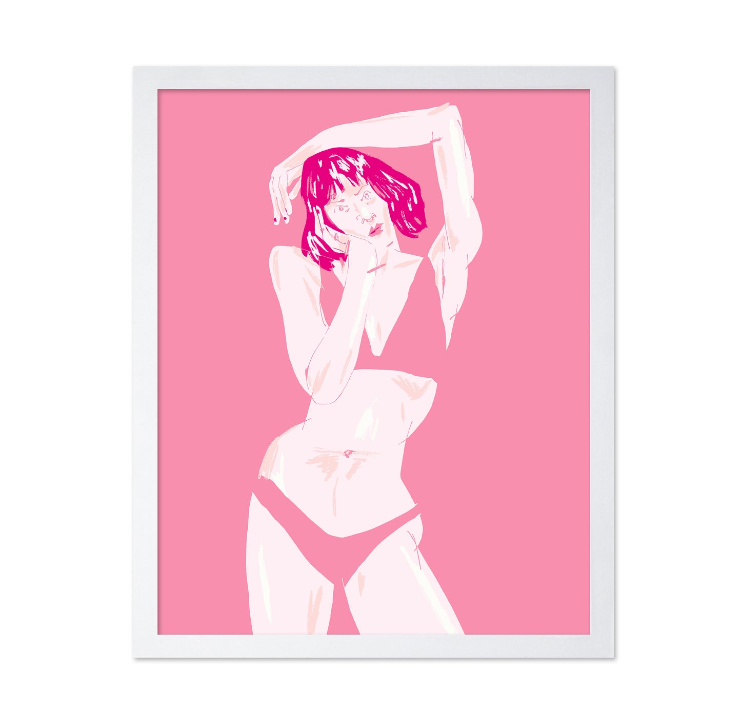 Young Girl In Underwear Pink