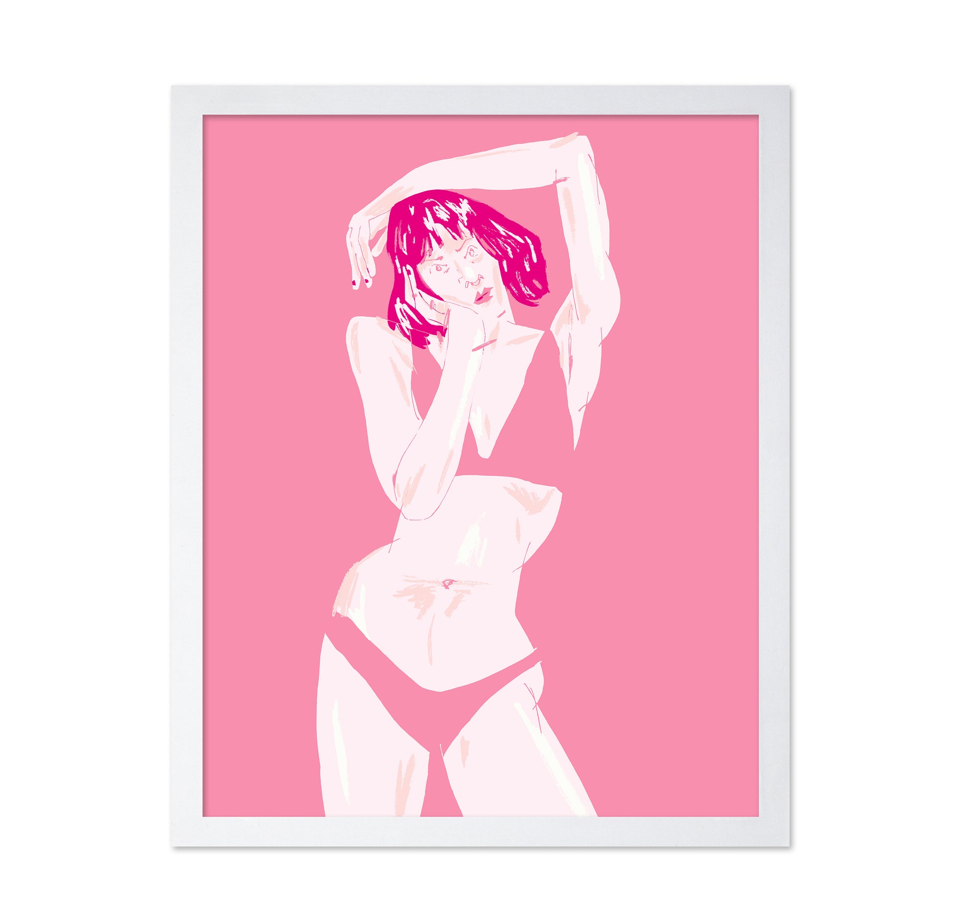 Young Girl In Underwear Pink