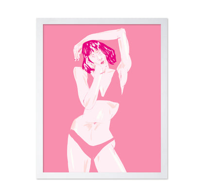 Young Girl In Underwear Pink