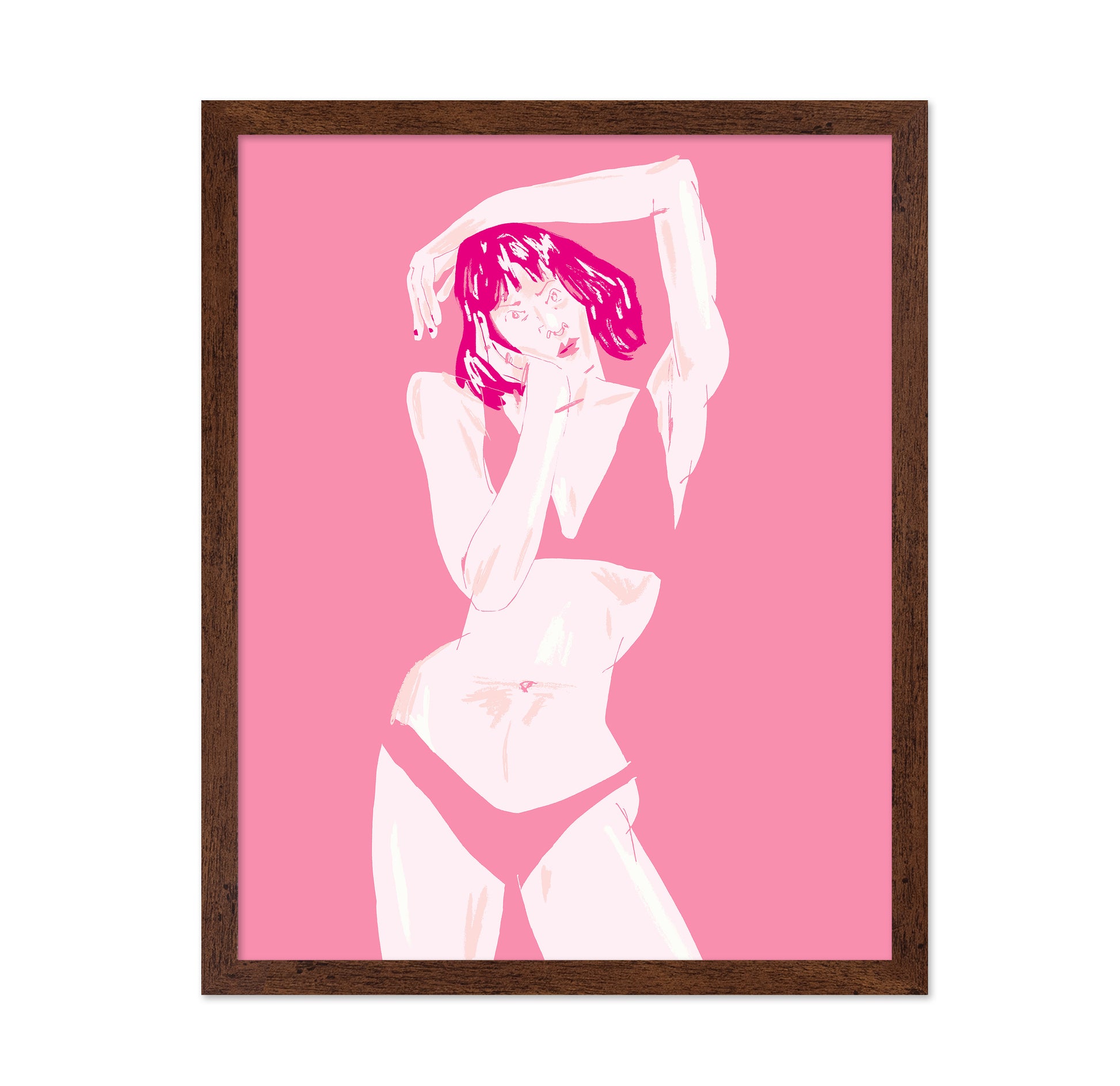 Young Girl In Underwear Pink