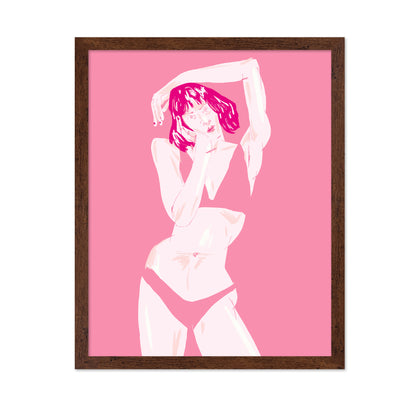 Young Girl In Underwear Pink