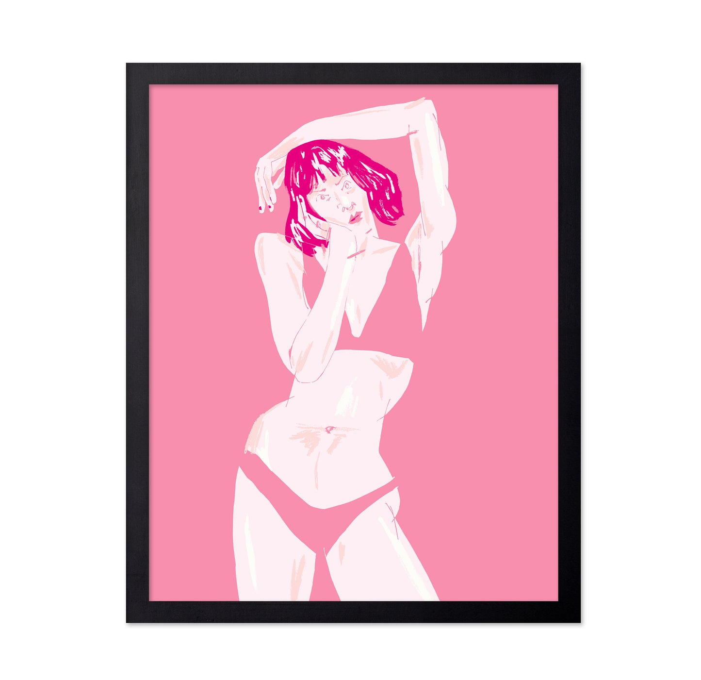 Young Girl In Underwear Pink