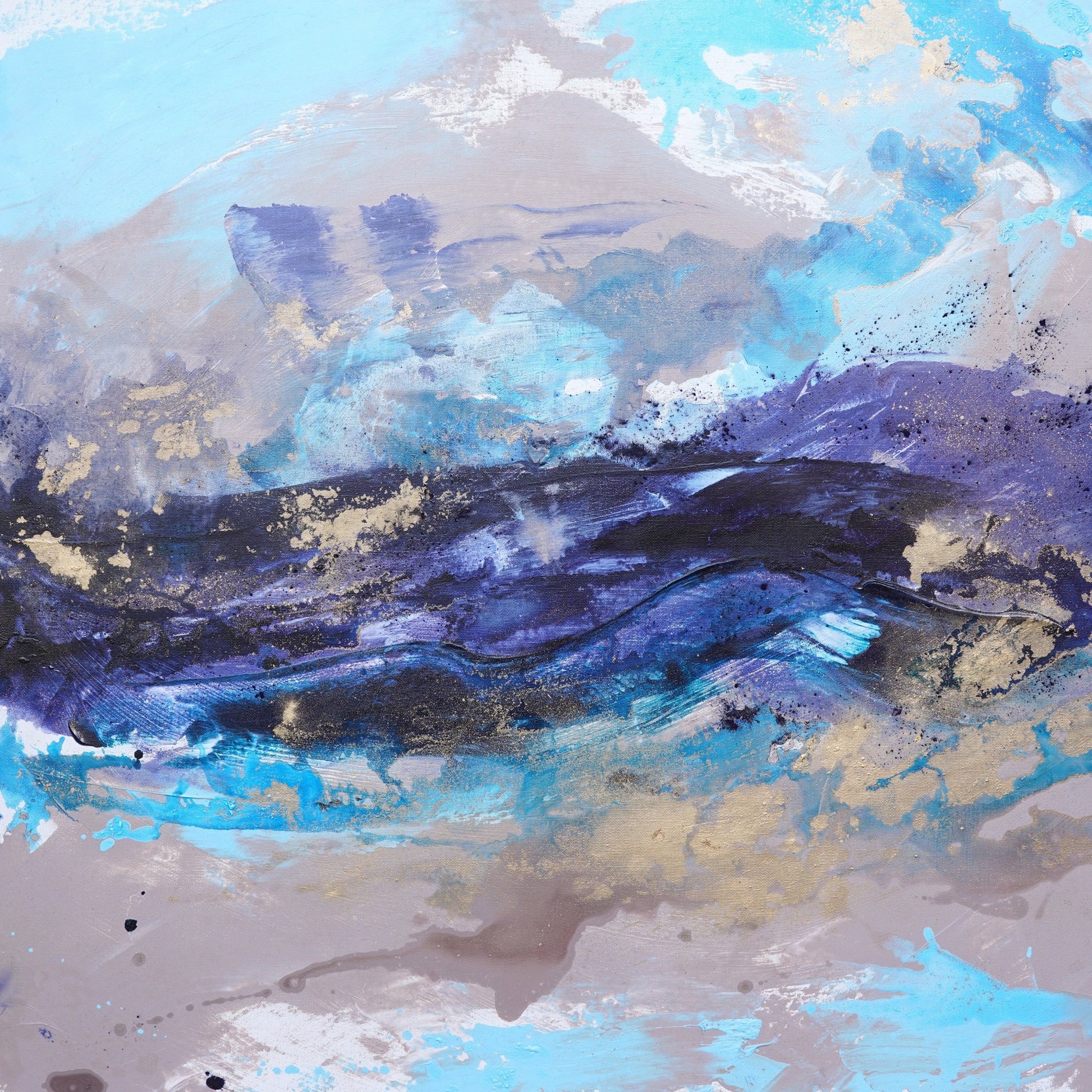 Blue Ocean Abstract Painting