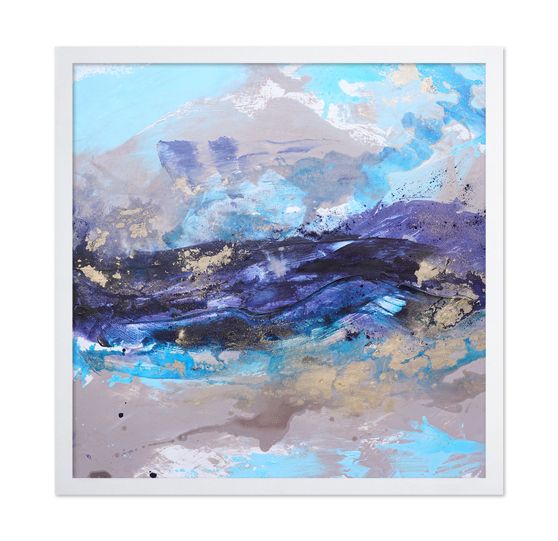 Blue Ocean Abstract Painting