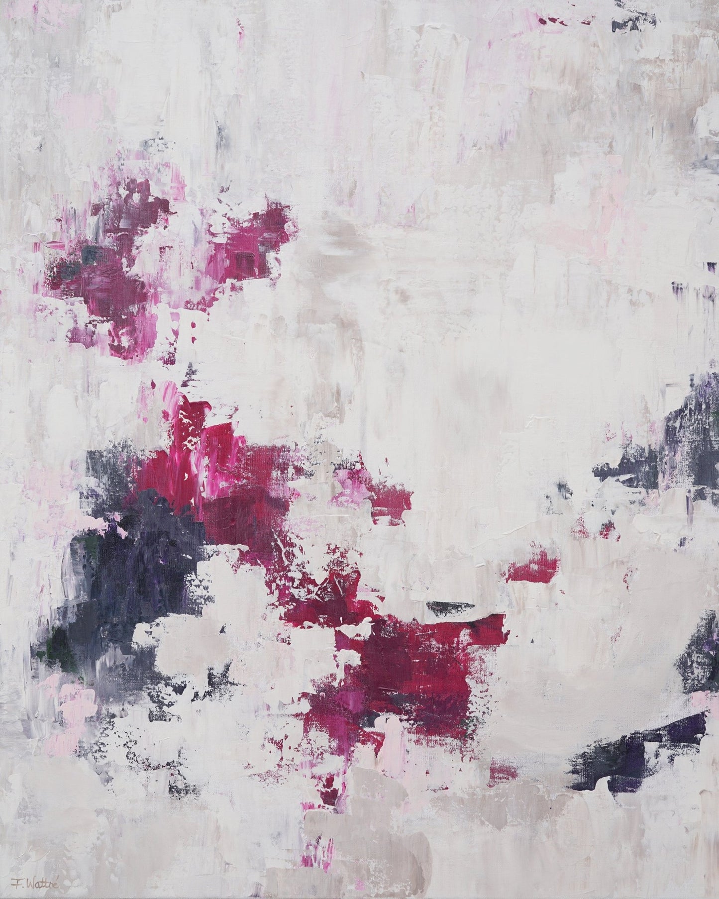 Expressionist Pink Abstract