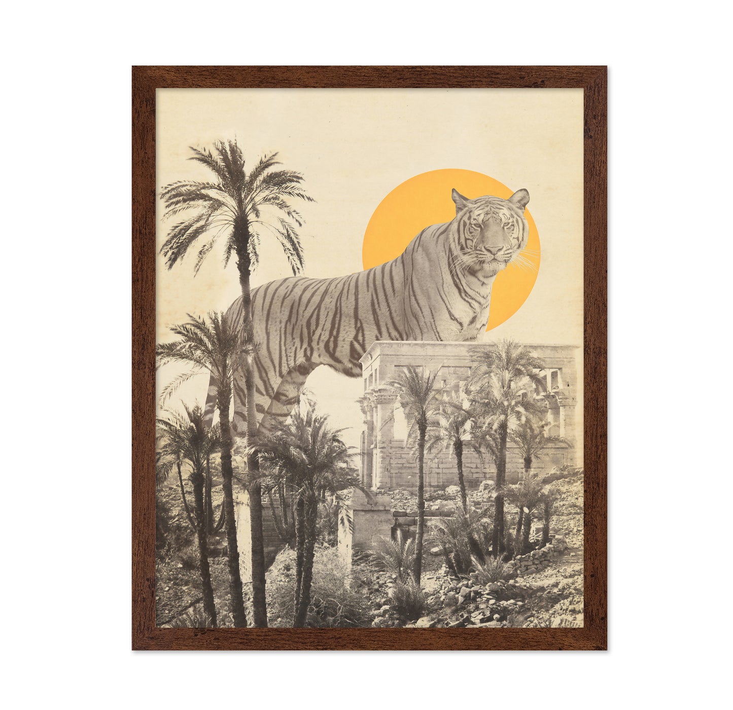 Giant Tiger In Ruins