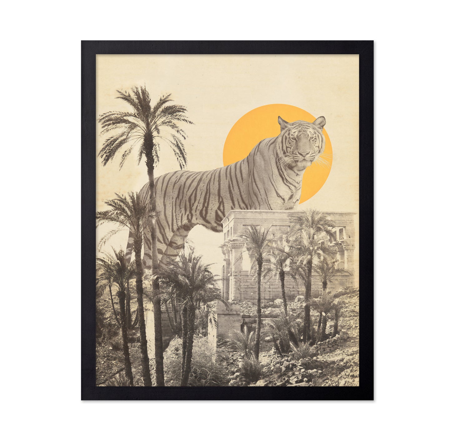 Giant Tiger In Ruins