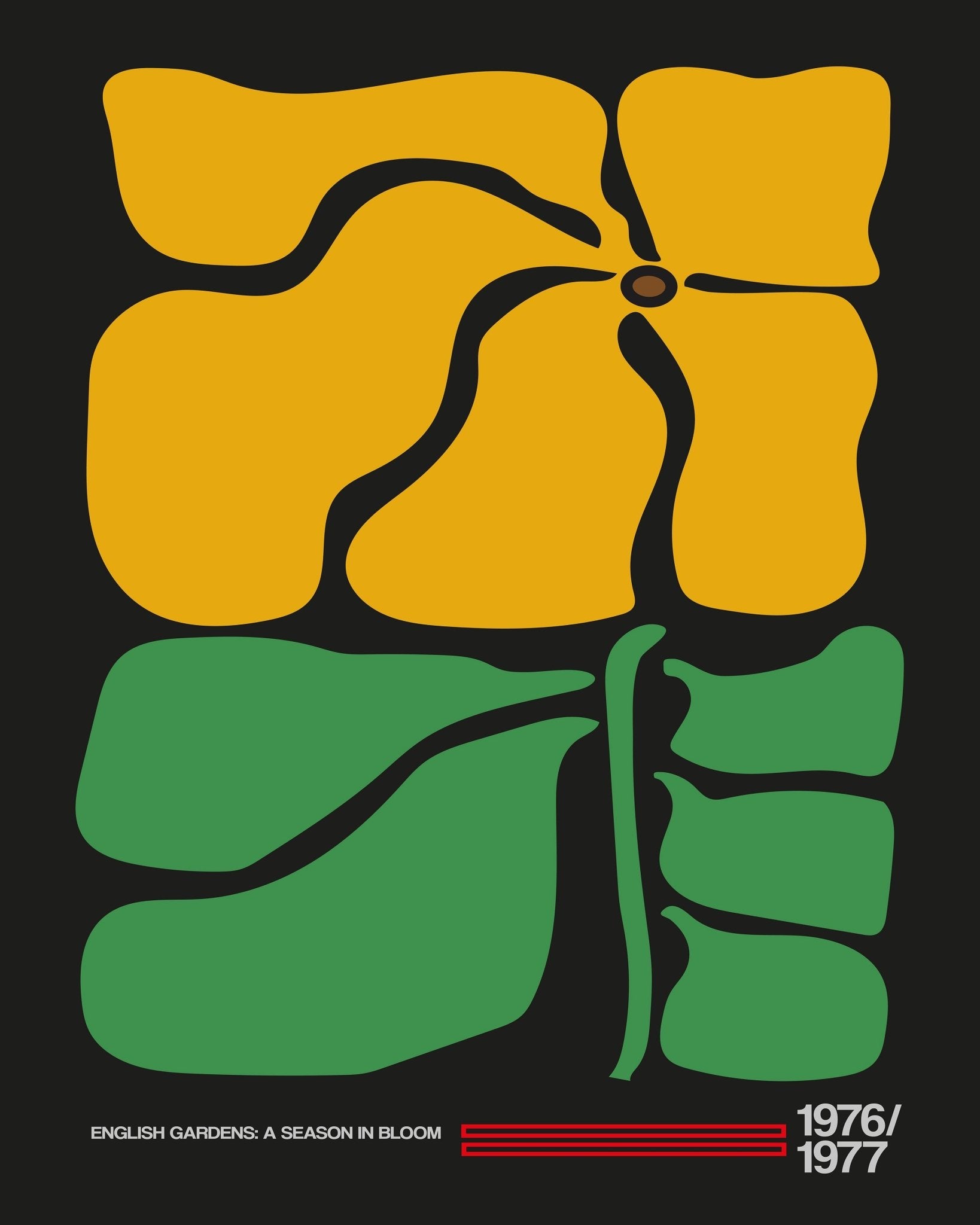 Abstract Mustard Flower