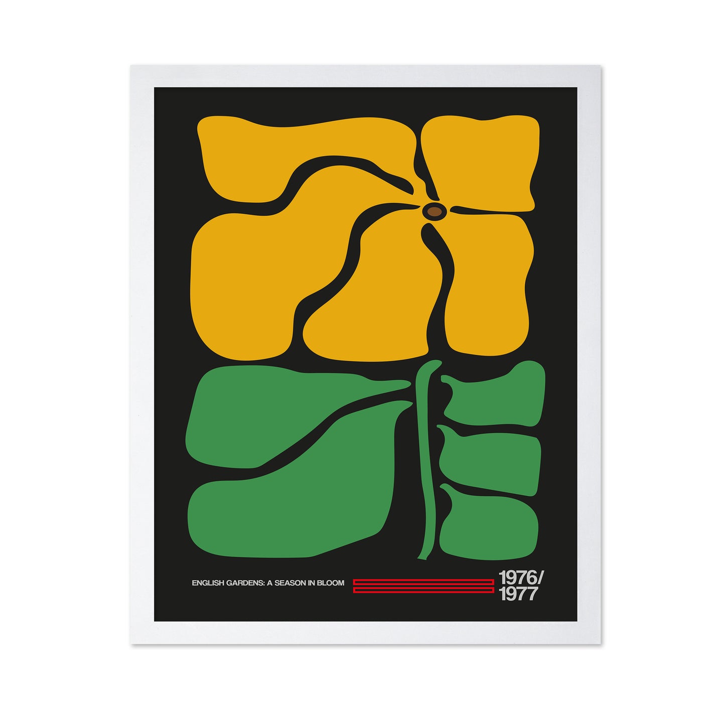 Abstract Mustard Flower