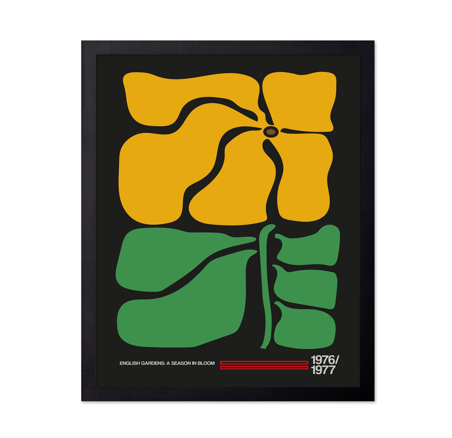 Abstract Mustard Flower