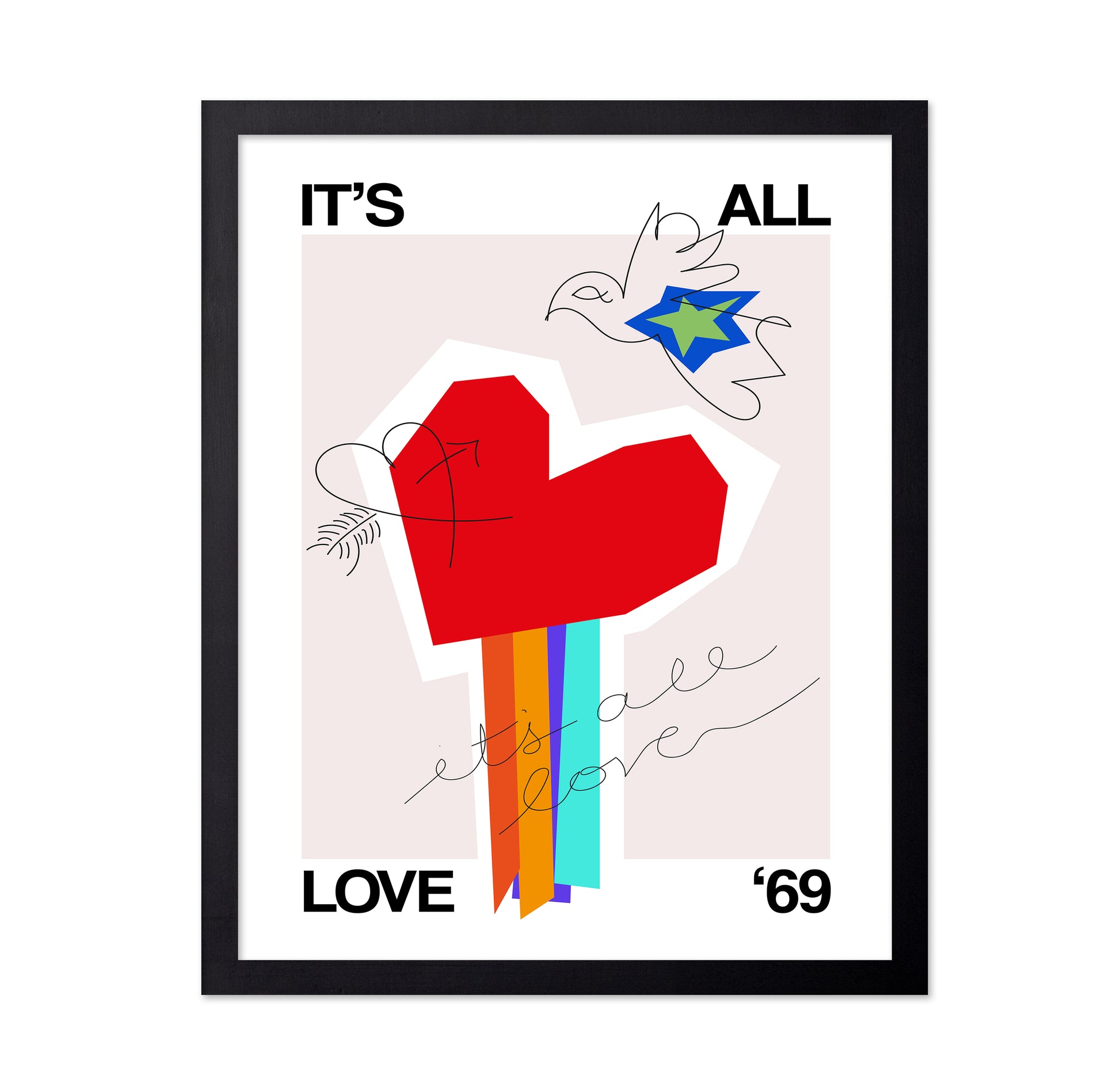 It'S All Love '69 Heart Greige