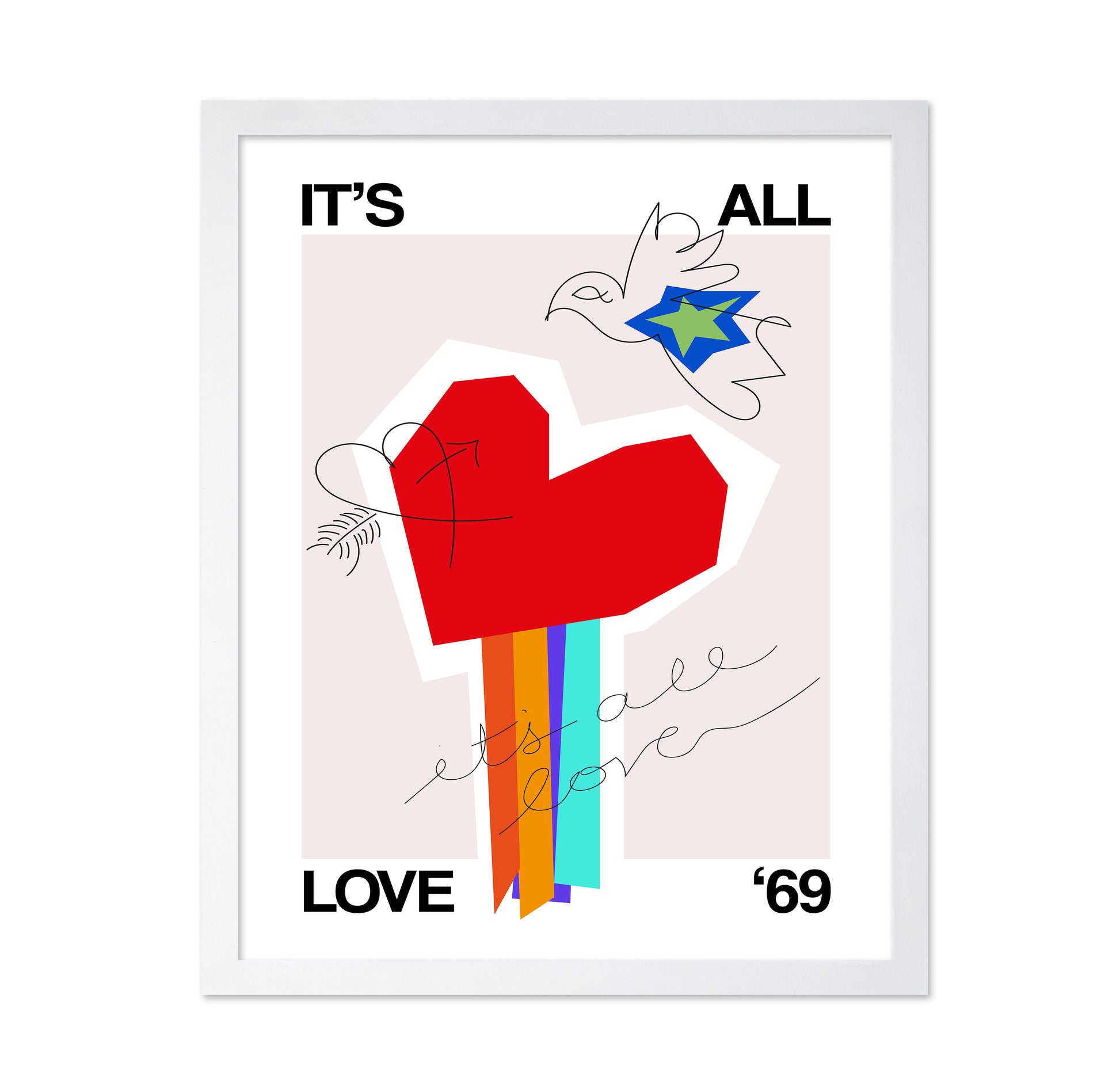 It'S All Love '69 Heart Greige