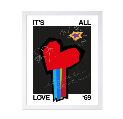It'S All Love Heart Grey