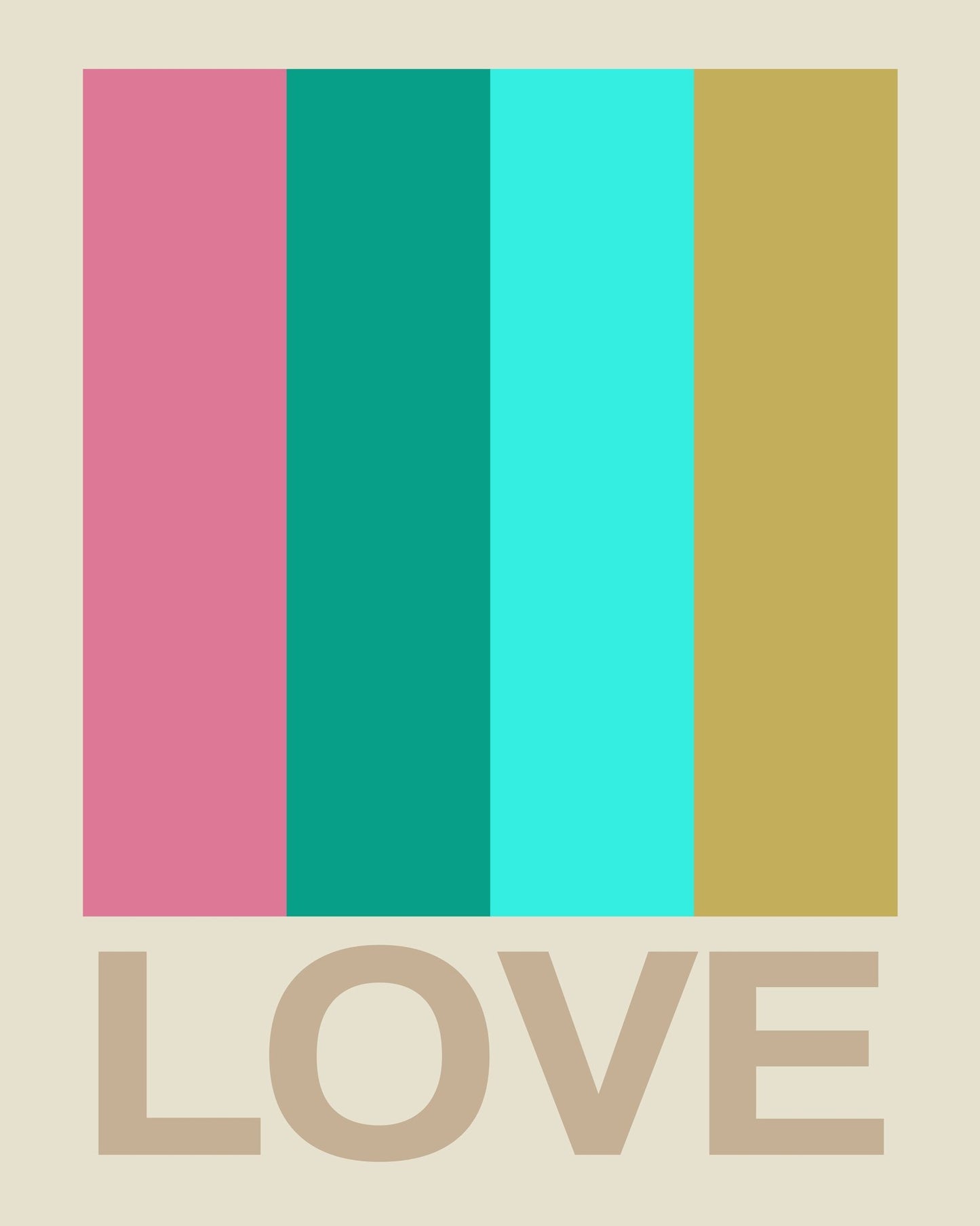 Retro Stripe Love Citrus