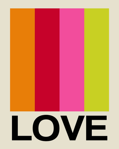 Retro Stripe Love Fruit