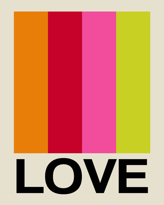Retro Stripe Love Fruit