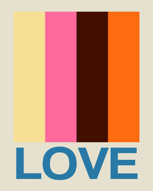 Retro Stripe Love Summer Fruits