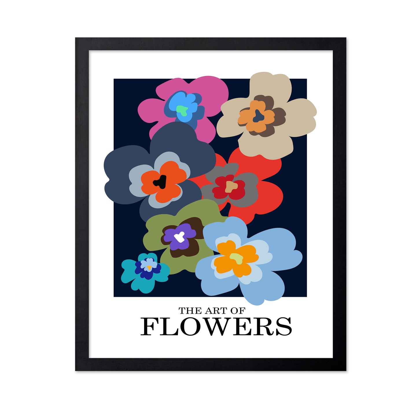 The Art Of Flowers Blue
