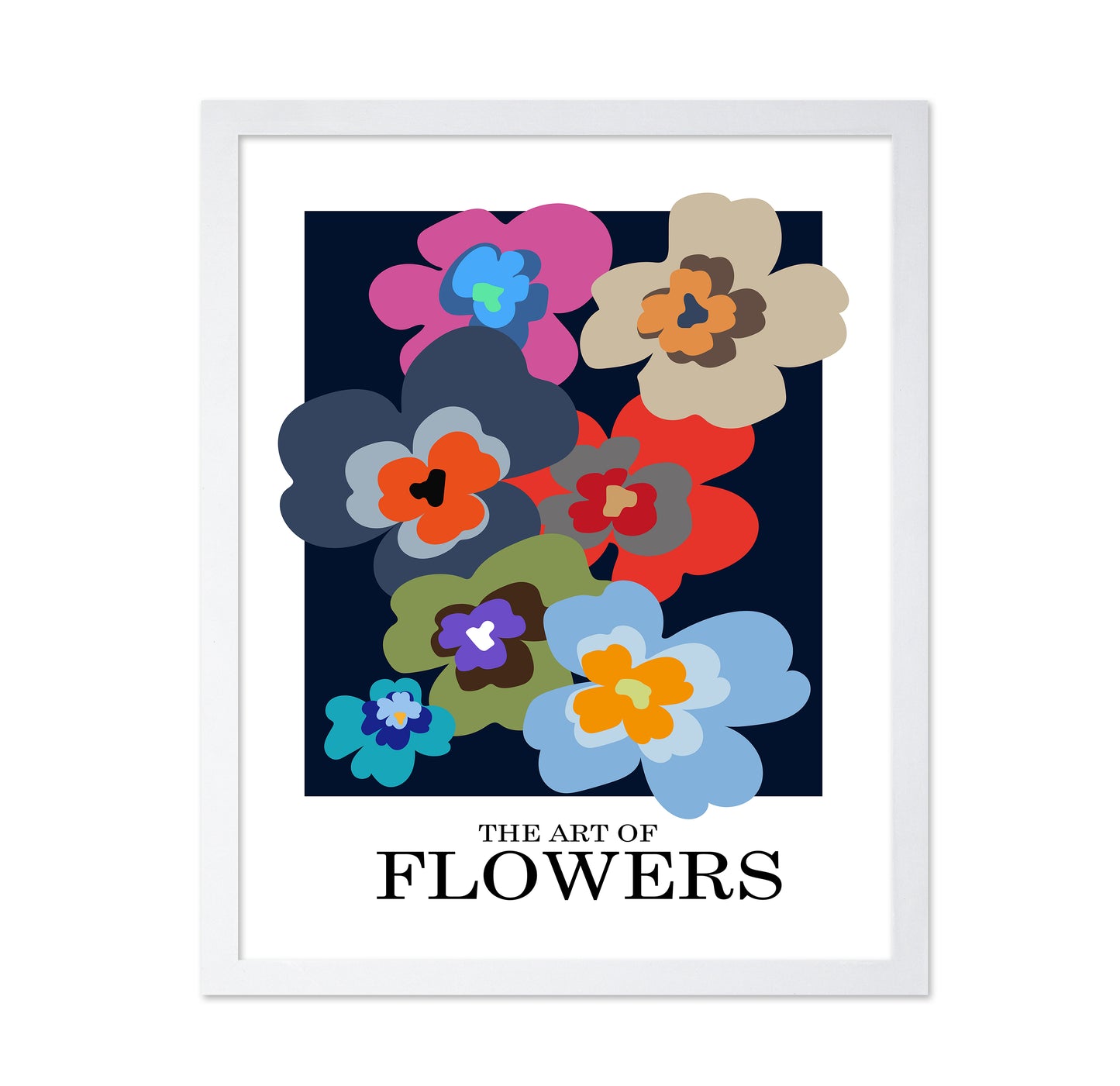 The Art Of Flowers Blue